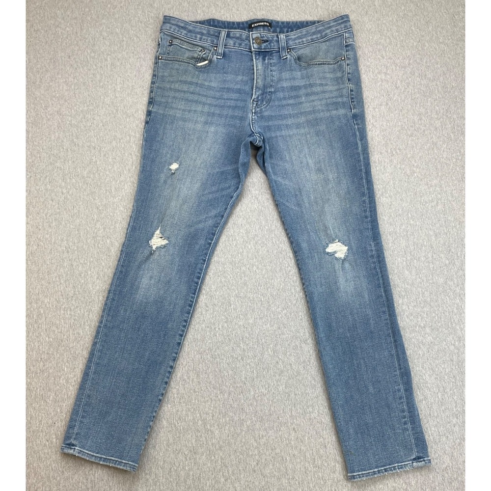 Express‎ Jeans Mens  32 x 30 Cotton Blend Stretch Skinny